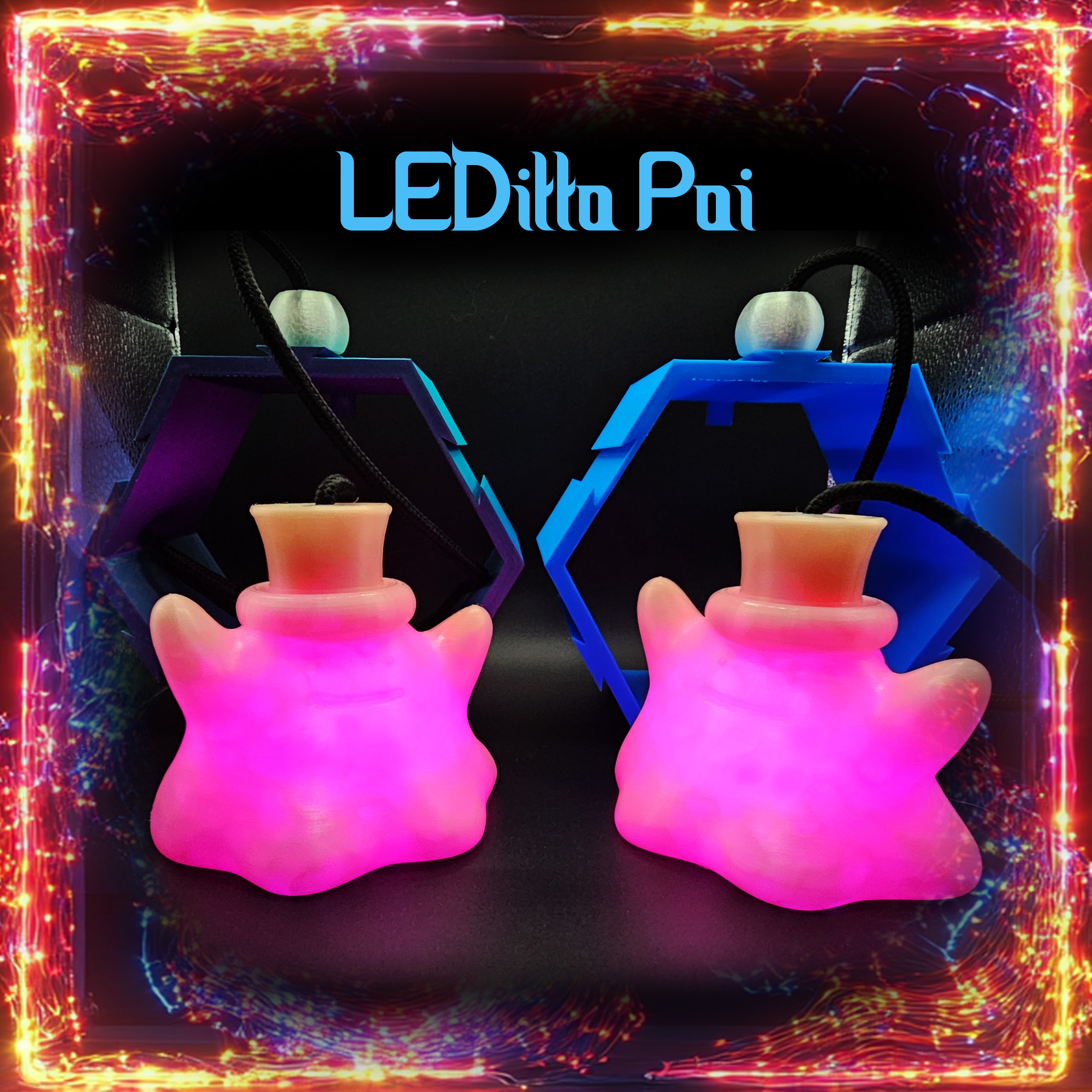 LED Poi (Flowtoys Capsule Compatible) – Astral Hoops