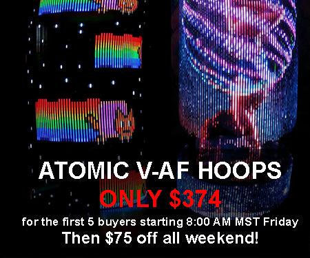 Ready To Ship Atomic V LED Hoops