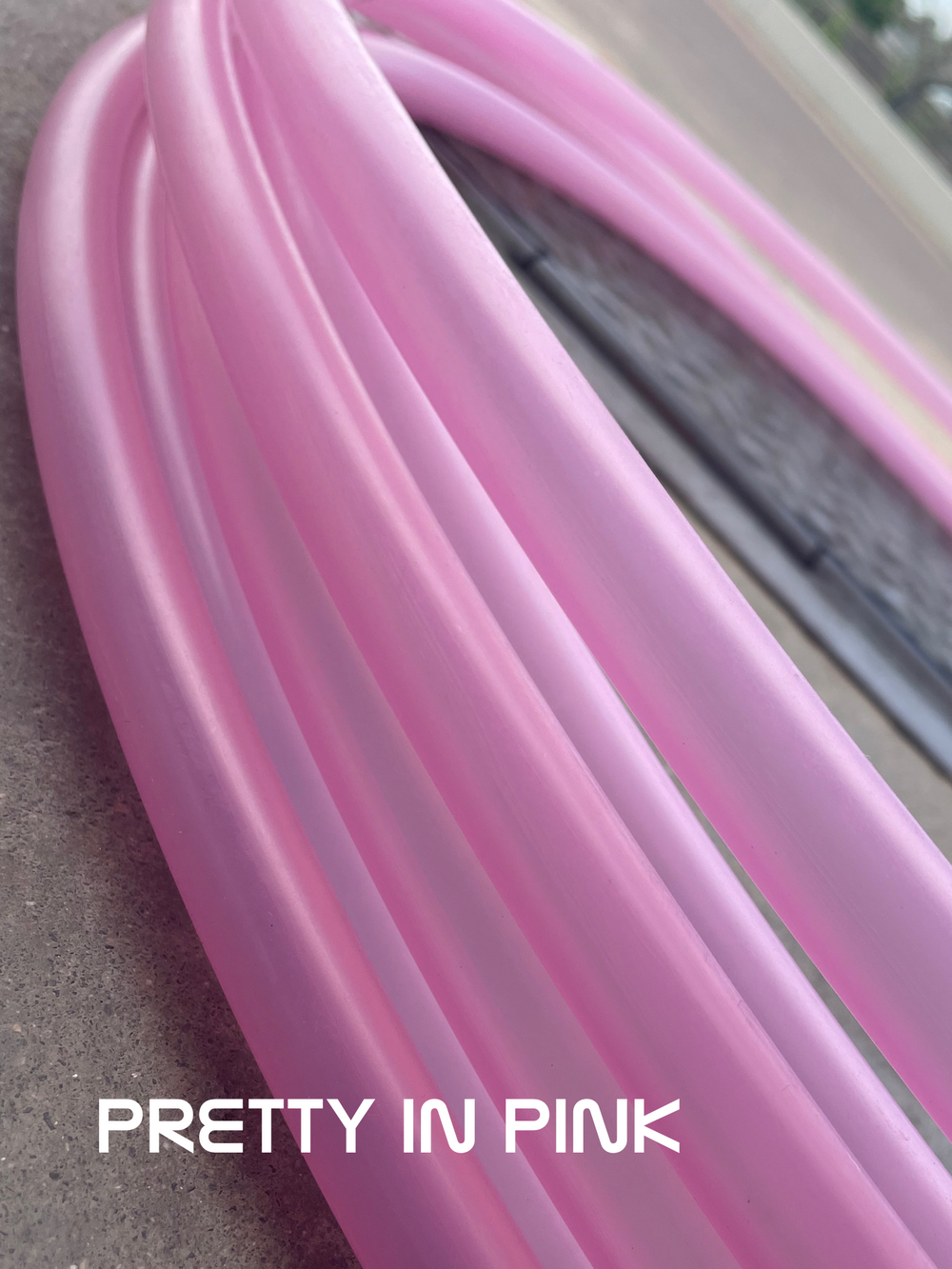 Pretty in Pink (5/8 &11/16) Polypro Hula Hoop