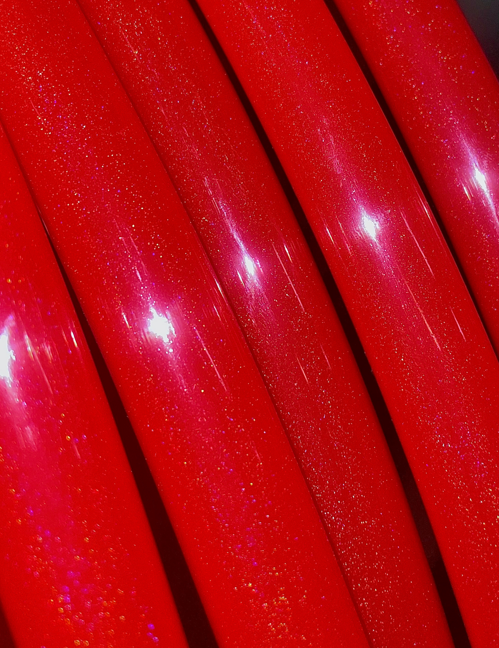 Ruby Red Stardust (5/8 & 3/4) Polypro Hula Hoop
