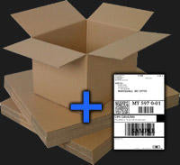Shipping Label + Box